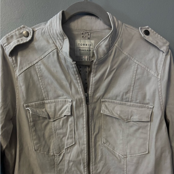 Torrid Women’s Collarless Moto Style Jacket - Picture 2 of 7